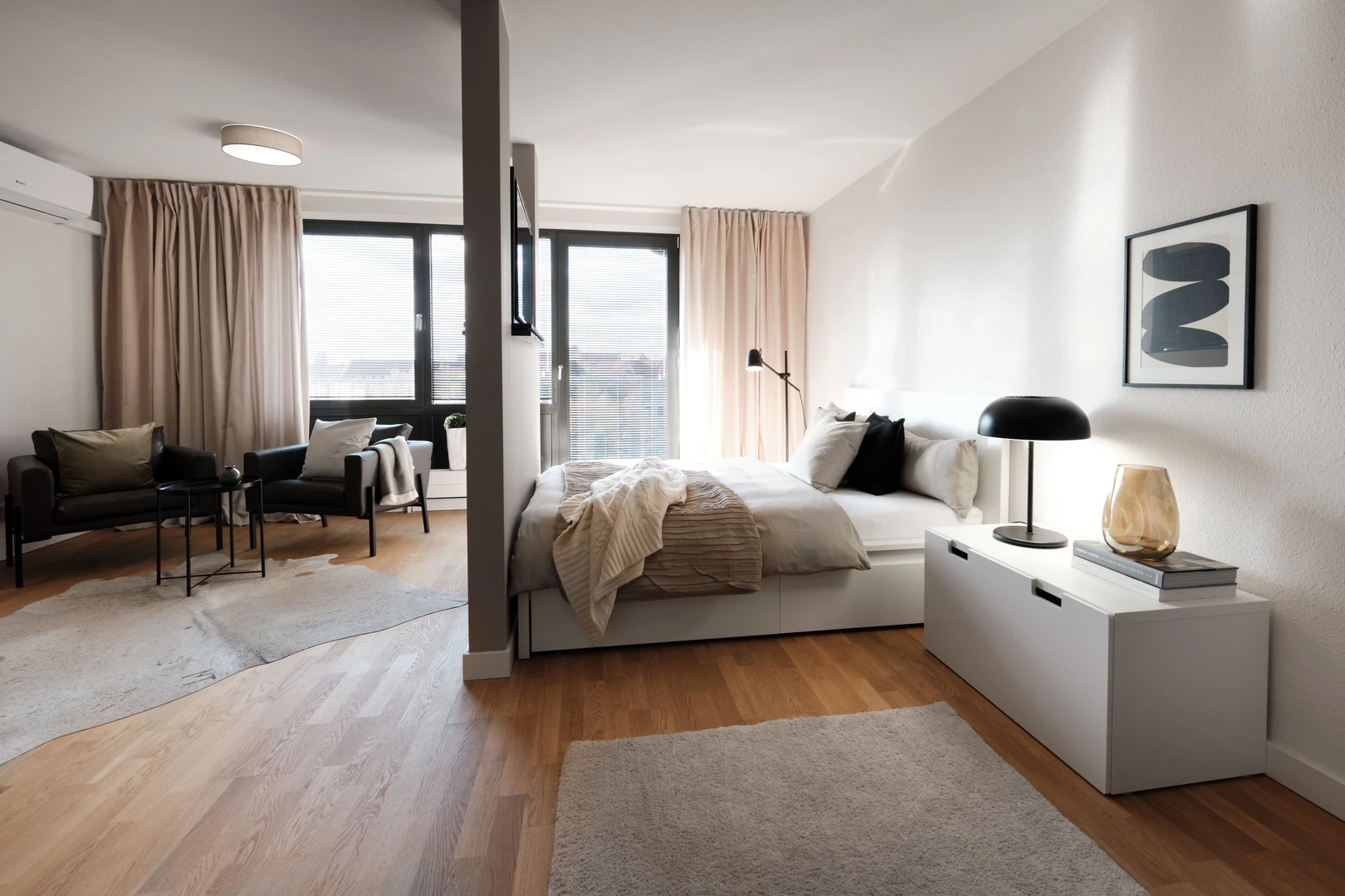 Leipzig de çift kişilik yataklı kiralık oda
