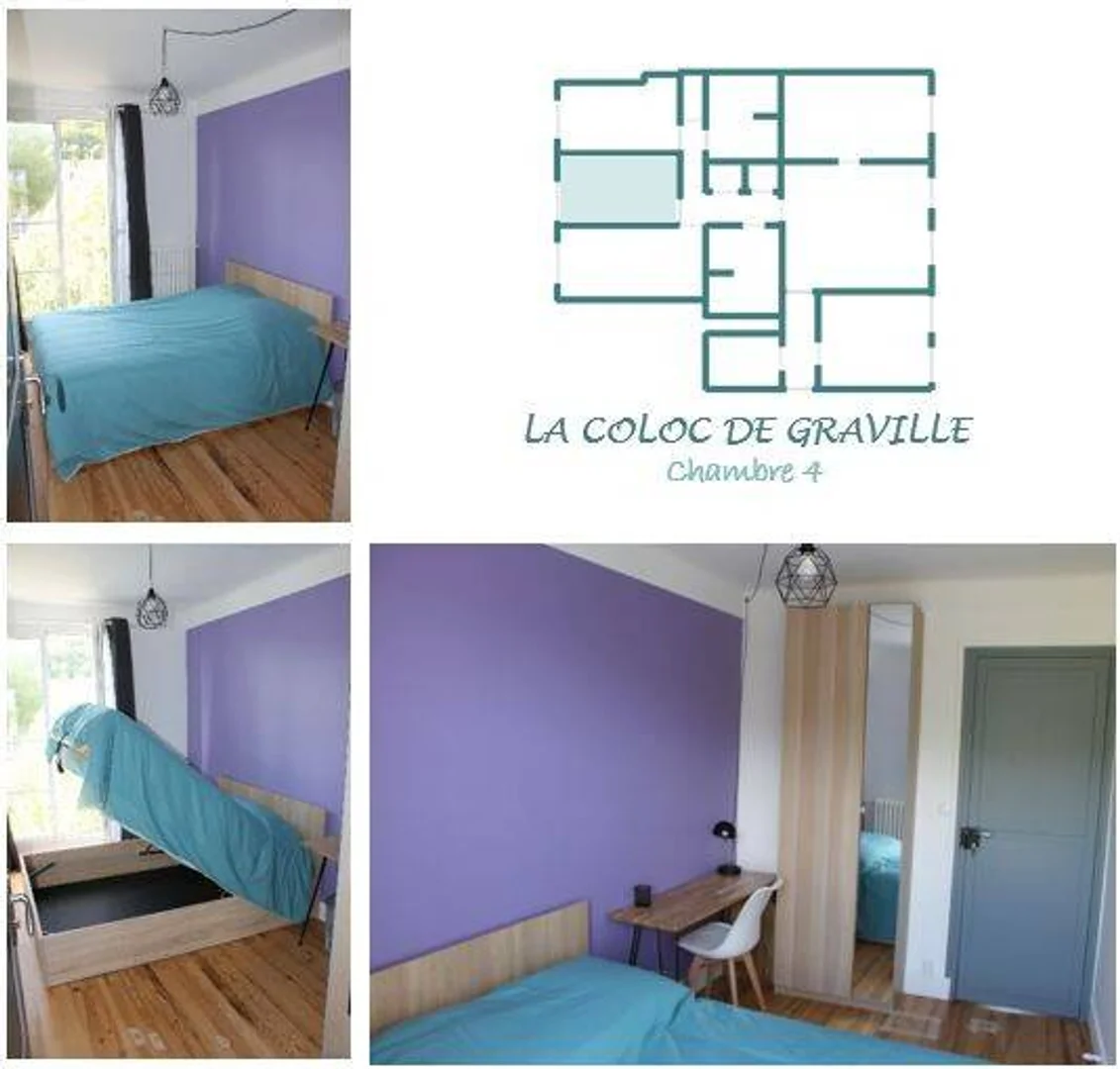 Chambre confortable pour étudiants disponible dans 