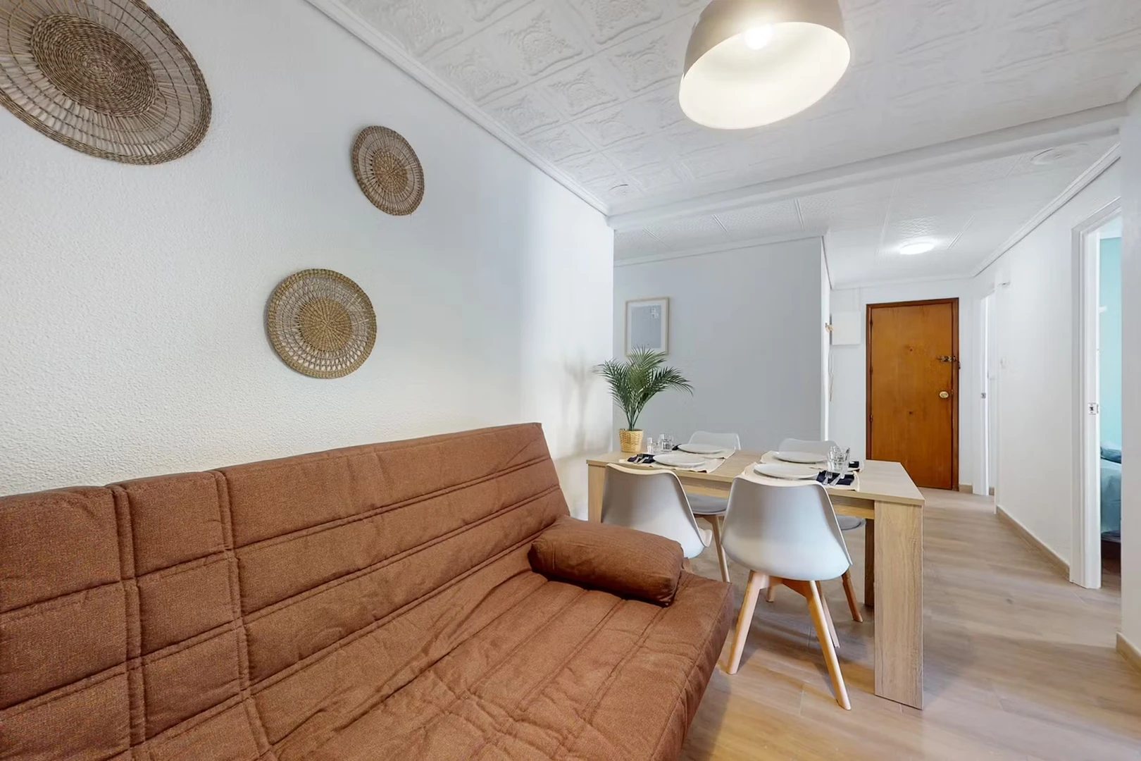 Student room in  with study area and shared facilities