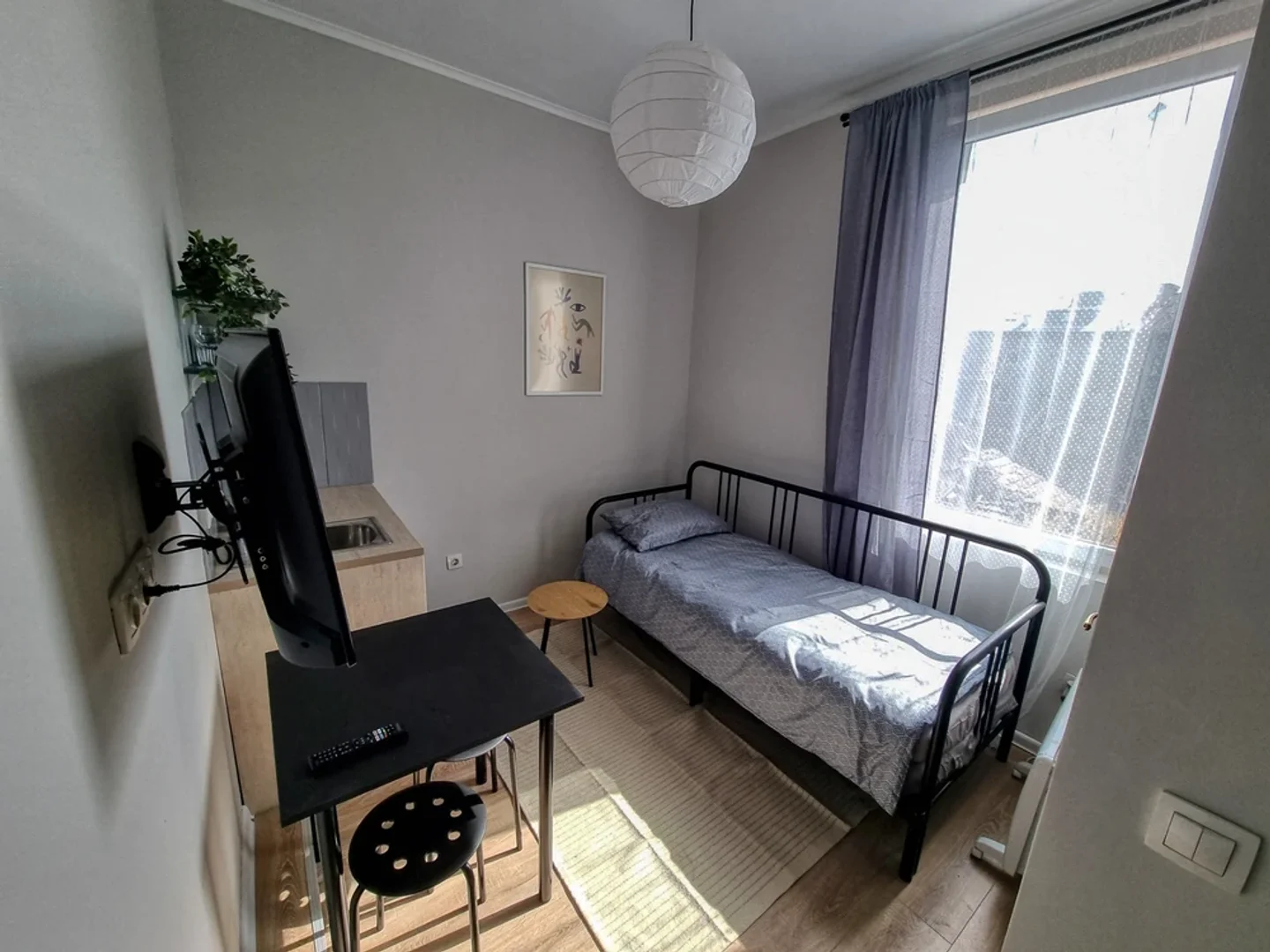 Affordable room for students with ample lighting in 