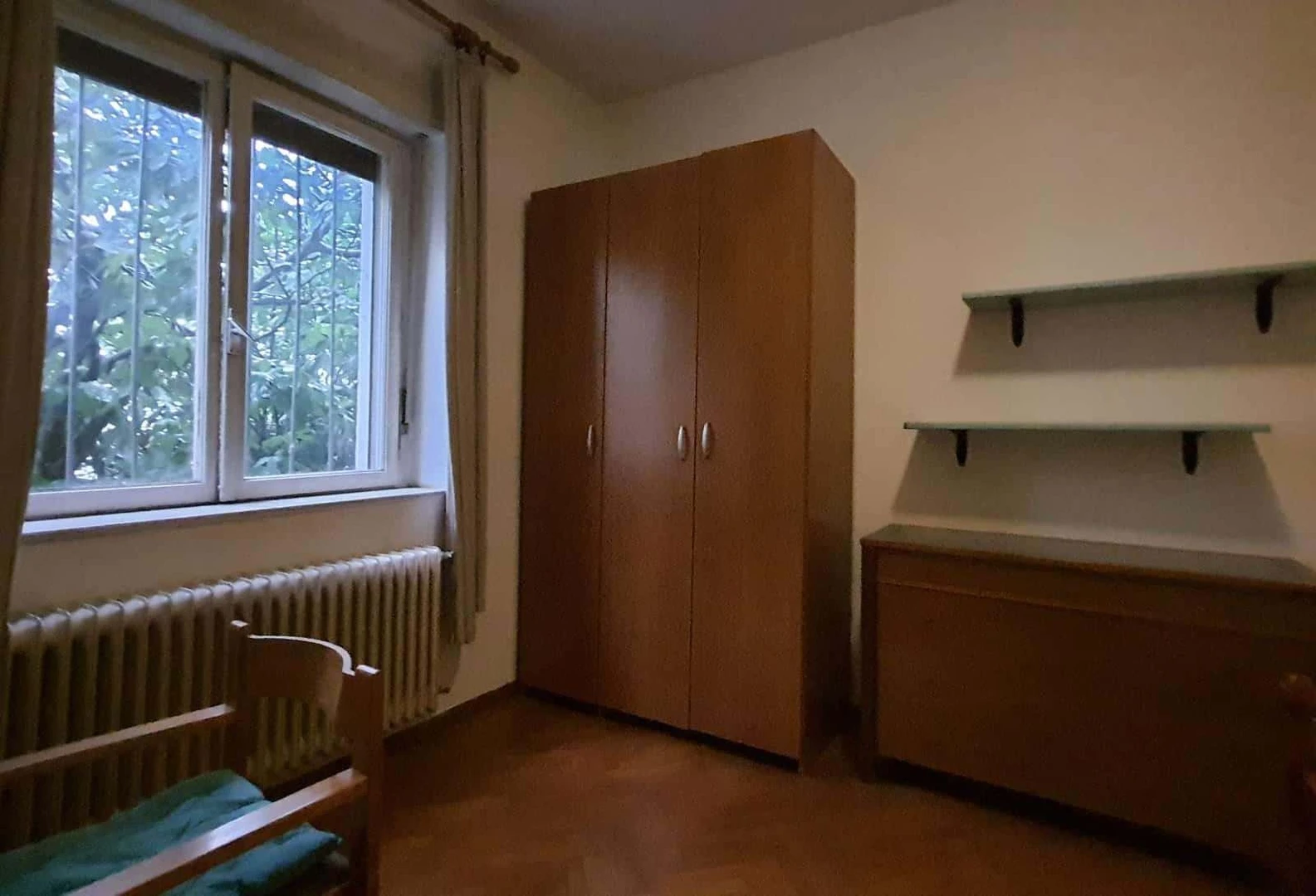 Student room in  with study area and shared facilities