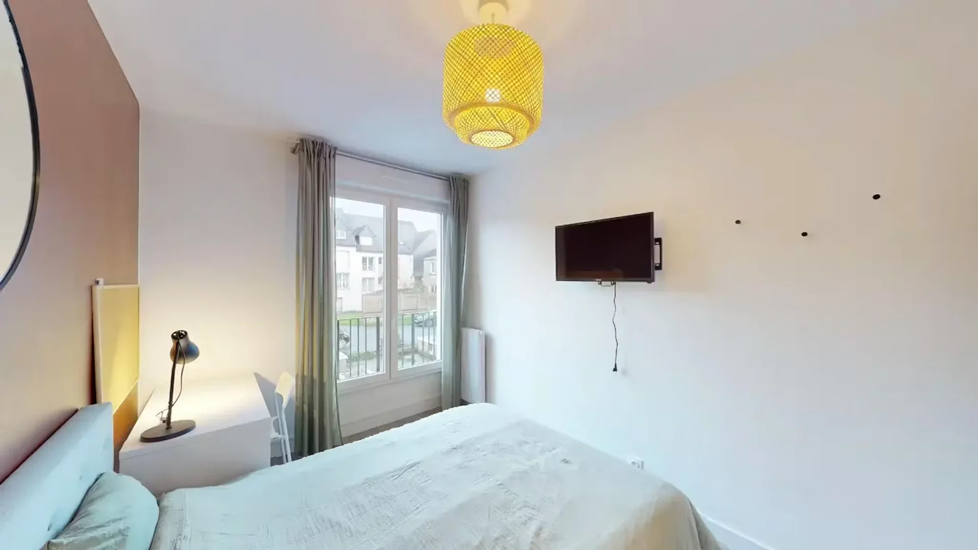 Chambre d'étudiant fonctionnelle parfaite pour étudier dans 