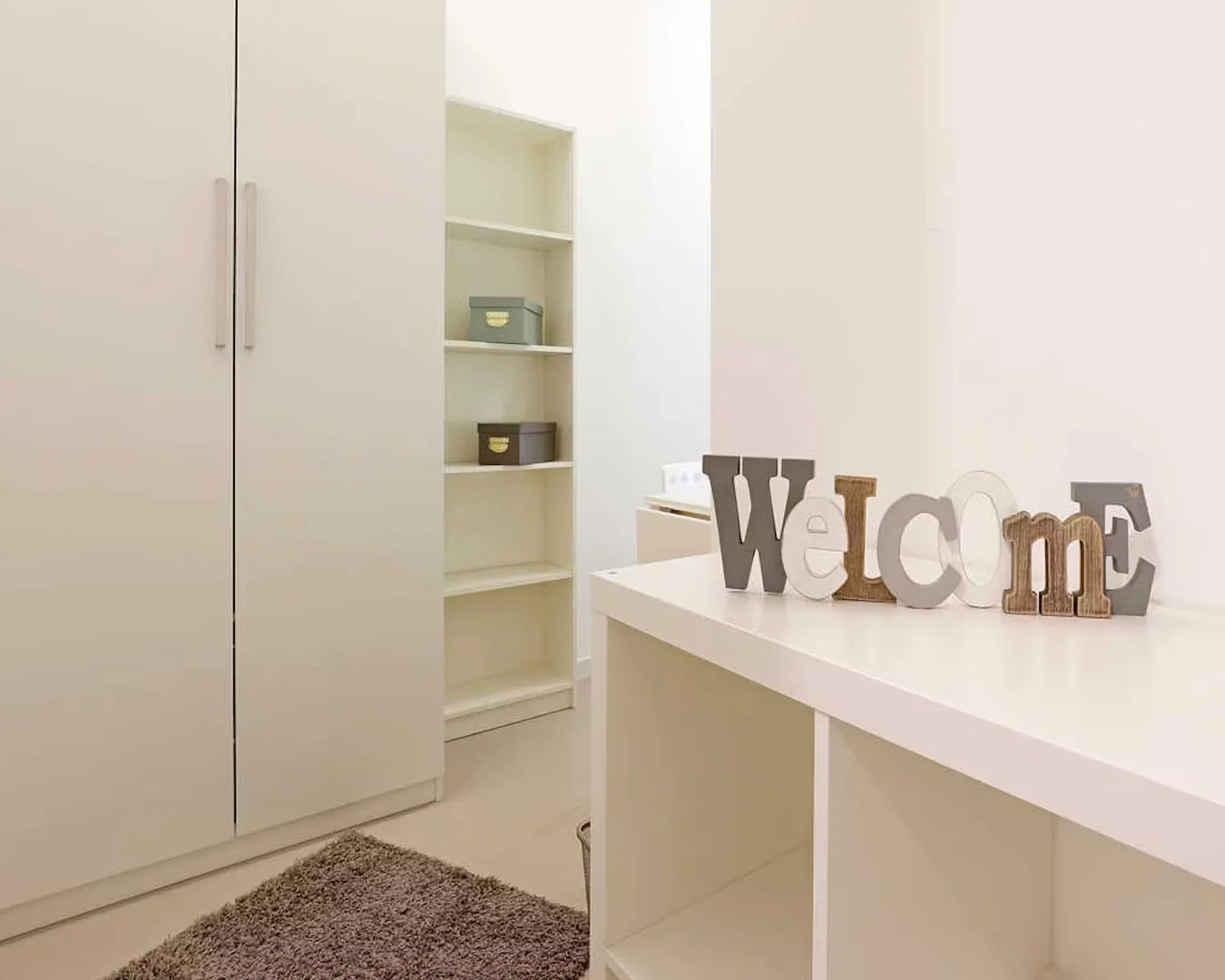 Student room in  with study area and shared facilities