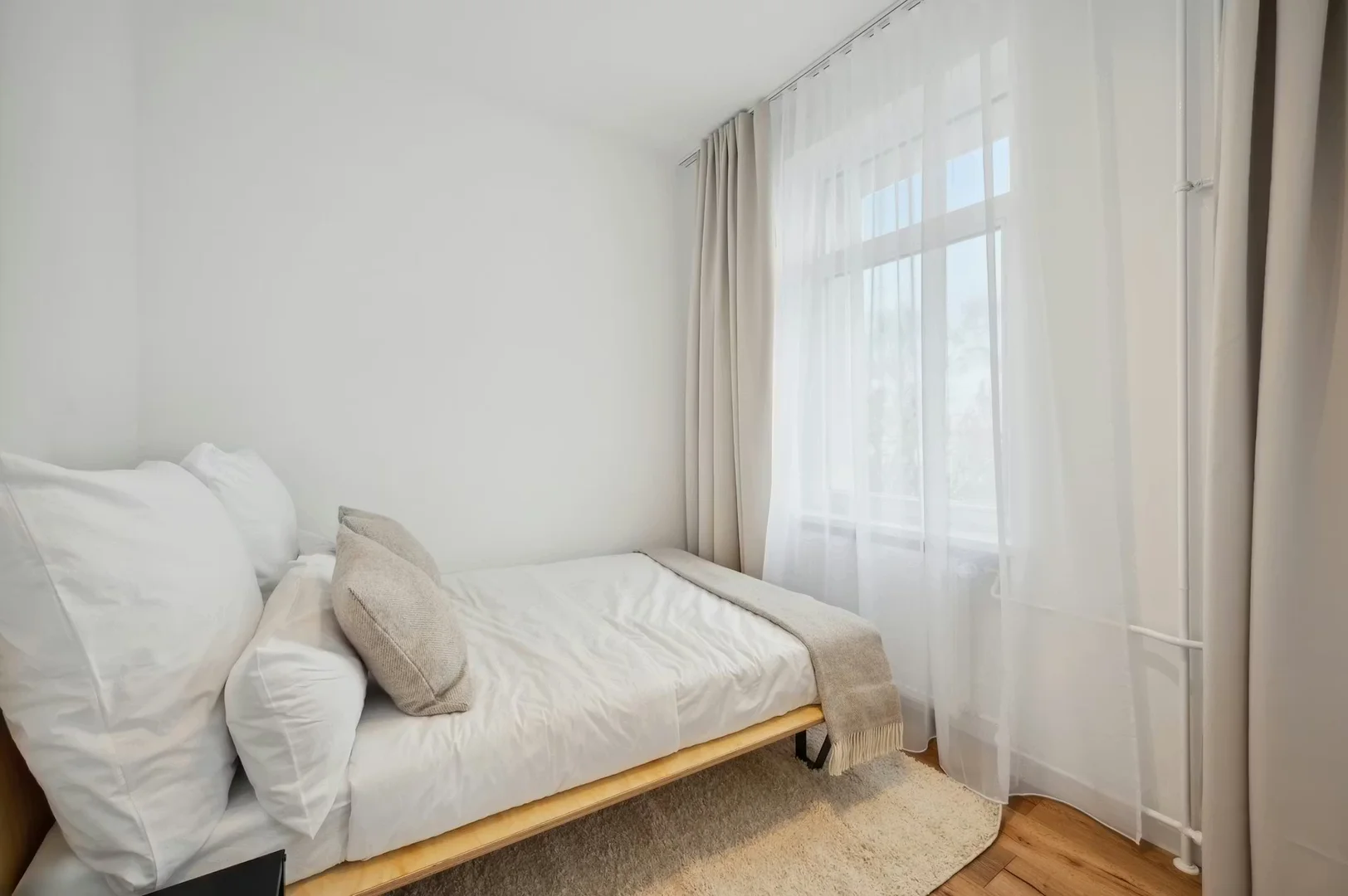 Affordable room for students with ample lighting in 