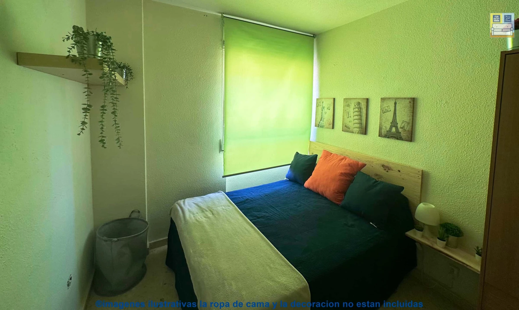 Pokój do wynajęcia z podwójnym łóżkiem w cartagena