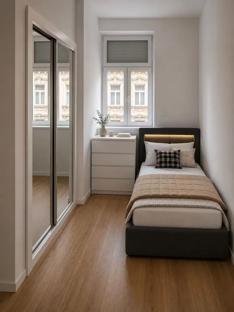 Quarto amigo do estudante em  com comodidades modernas