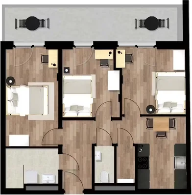 Chambre privée à Waagner-Biro-Straße, Lend, image 9 de 10