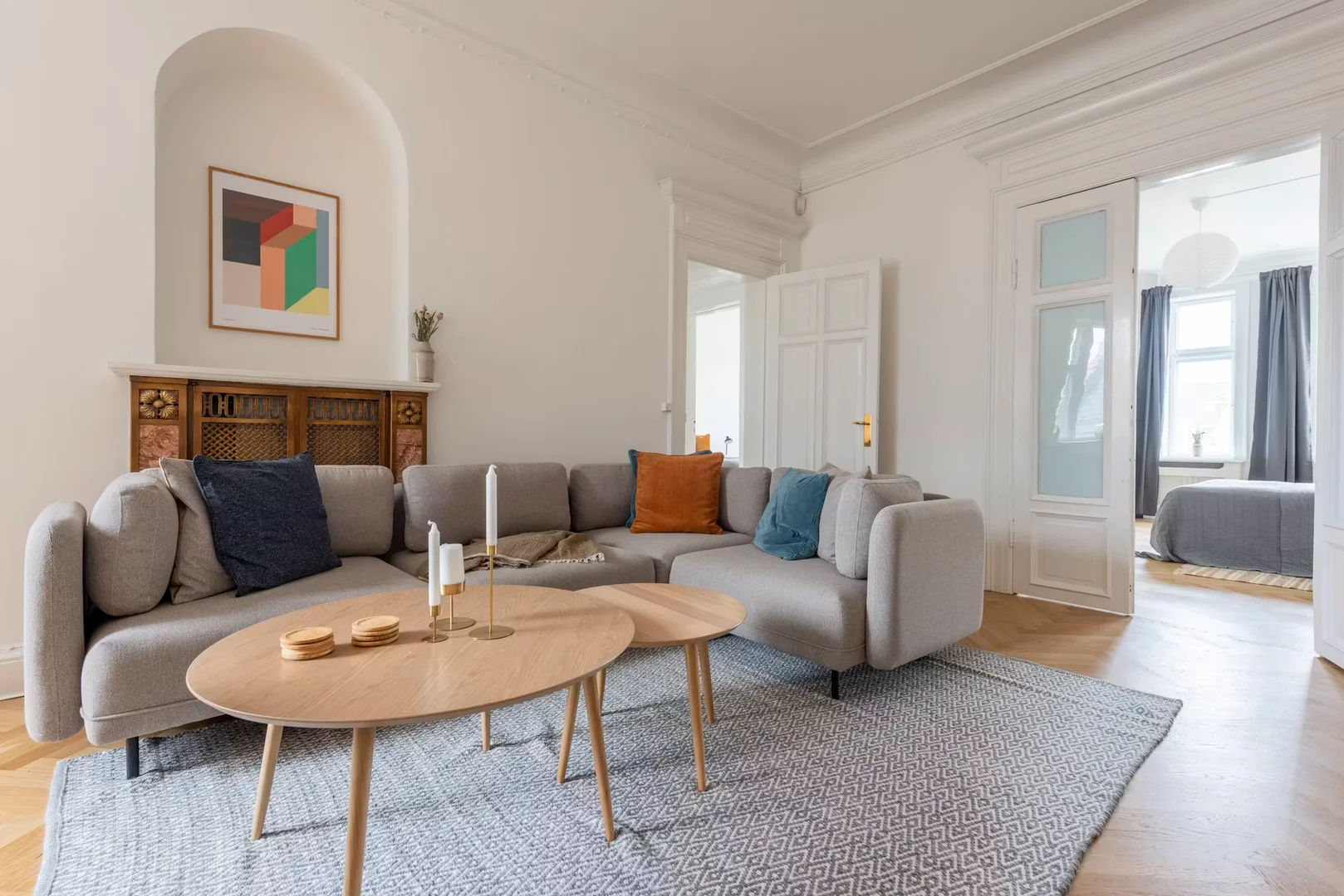 Bright and airy student room with easy university access in 