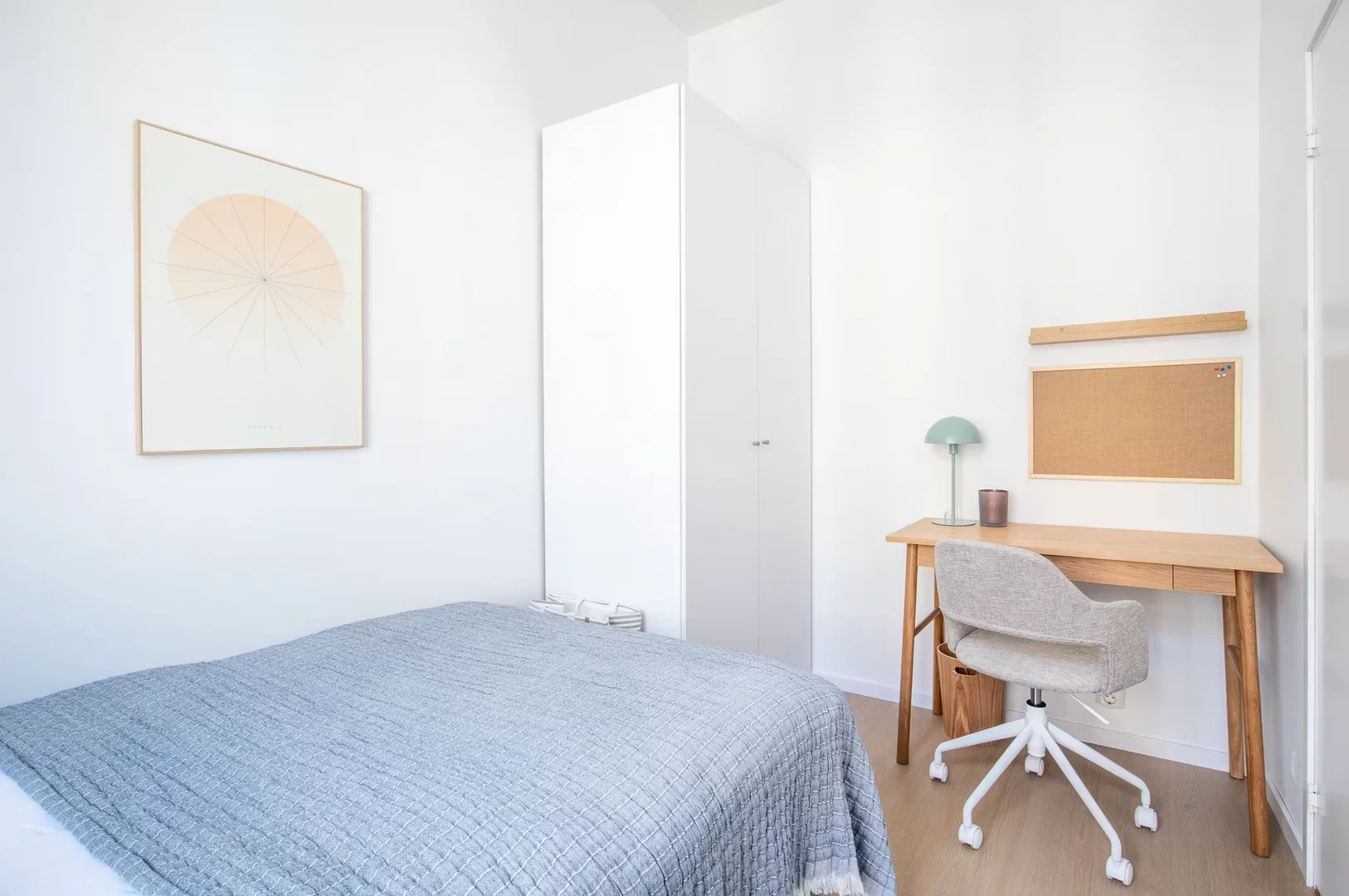 Affordable room for students with ample lighting in 