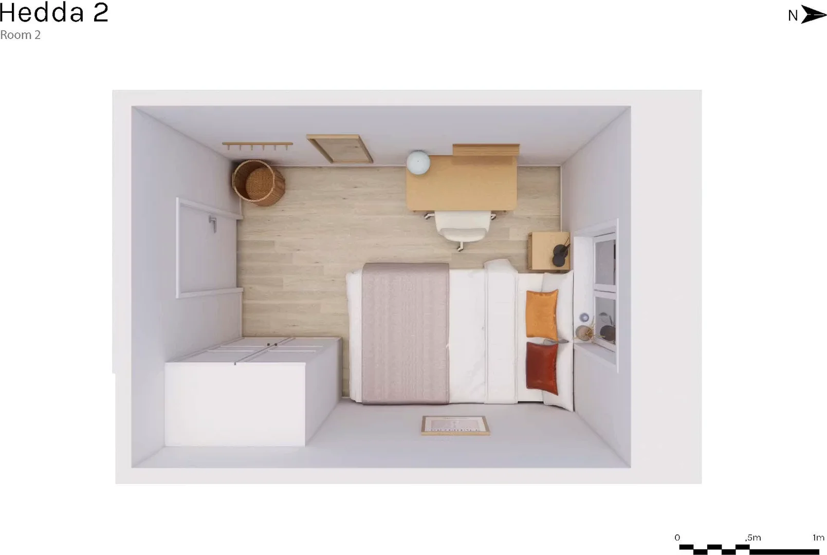 Habitación estudiantil económica con ubicación conveniente en 