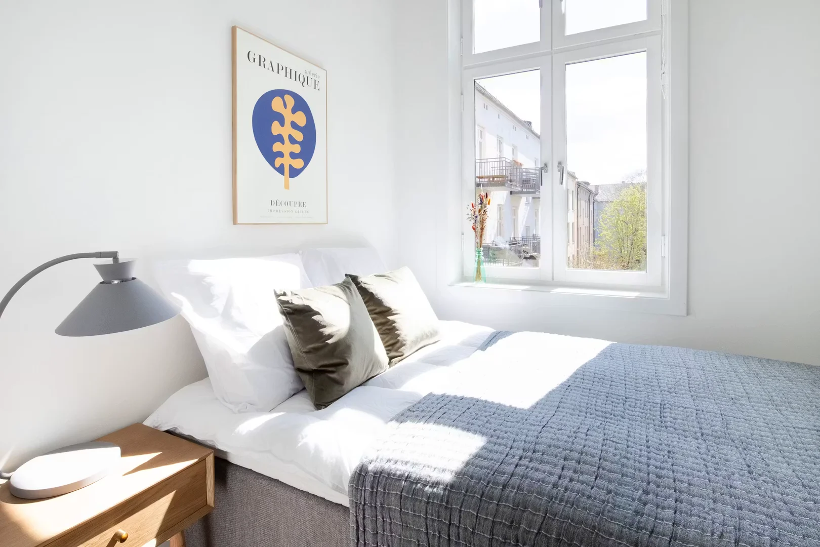 Affordable room for students with ample lighting in 