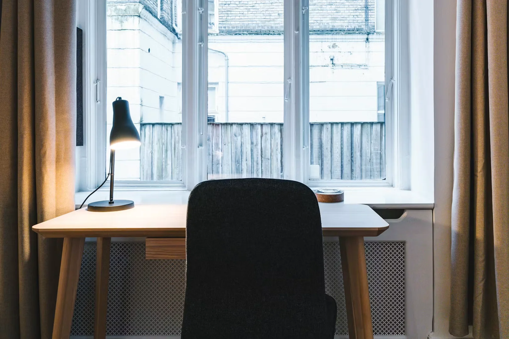 Affordable room for students with ample lighting in 