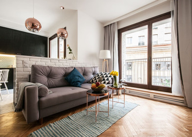 Apartamento moderno e brilhante em Varsóvia