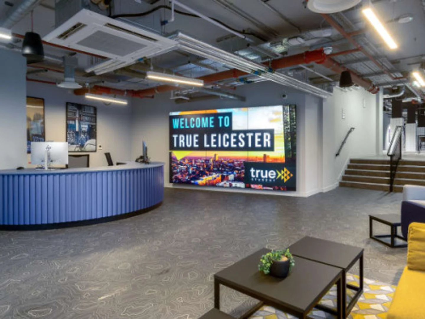 Student room in  with study area and shared facilities
