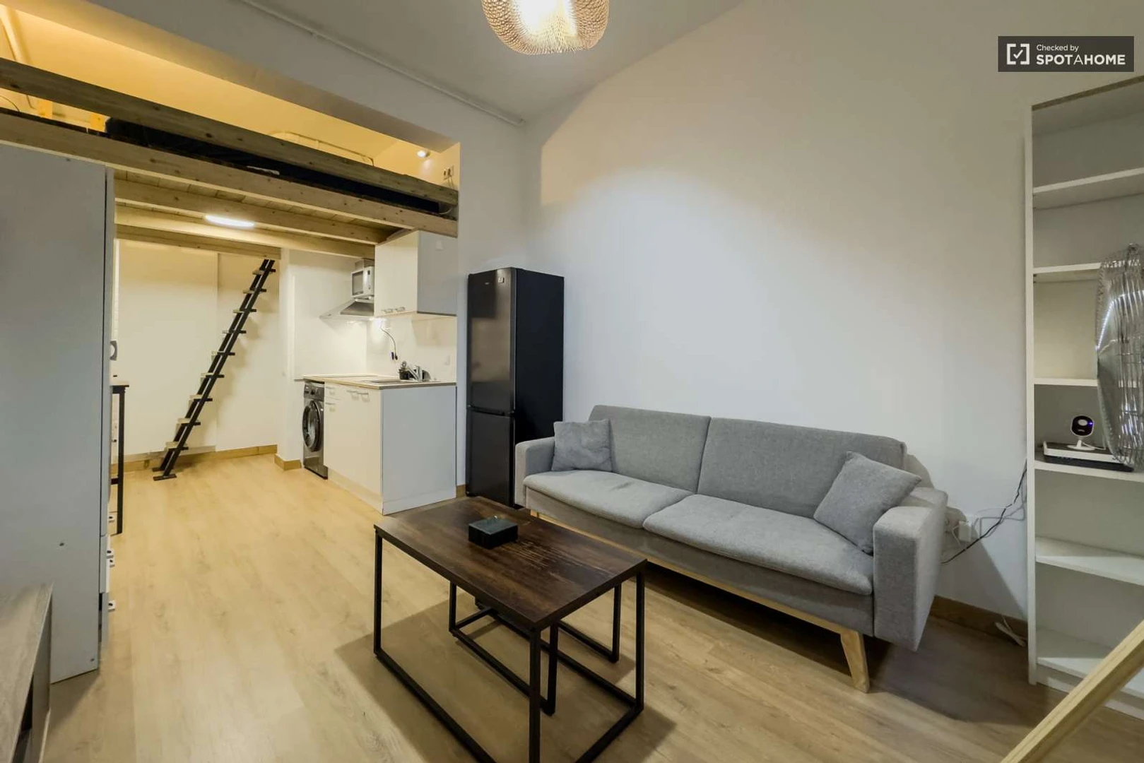 Very bright studio for rent in Barcelona
