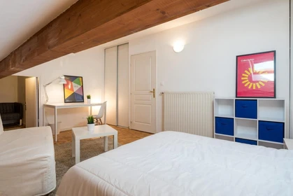 Quarto para alugar com cama de casal em Lyon