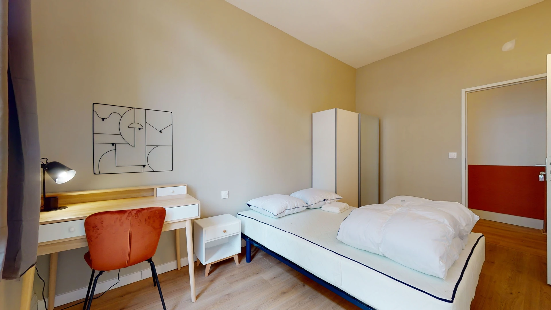 Pokój do wynajęcia z podwójnym łóżkiem w Montpellier