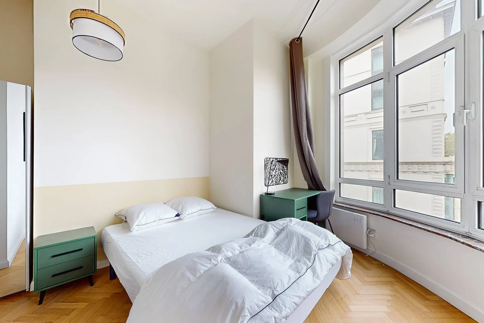 Bruxelles/brussel de çift kişilik yataklı kiralık oda