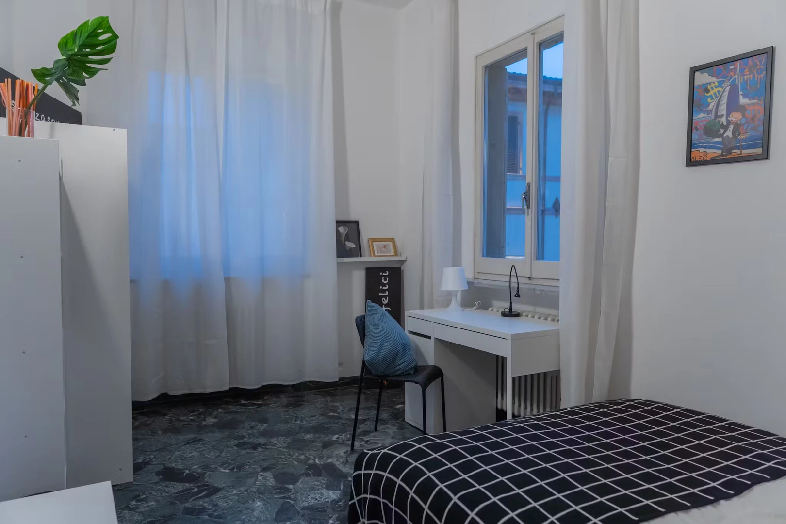 Rimini de çift kişilik yataklı kiralık oda