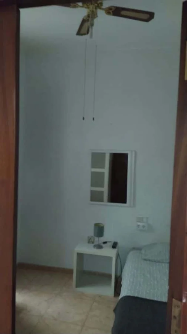 Student room in  with study area and shared facilities