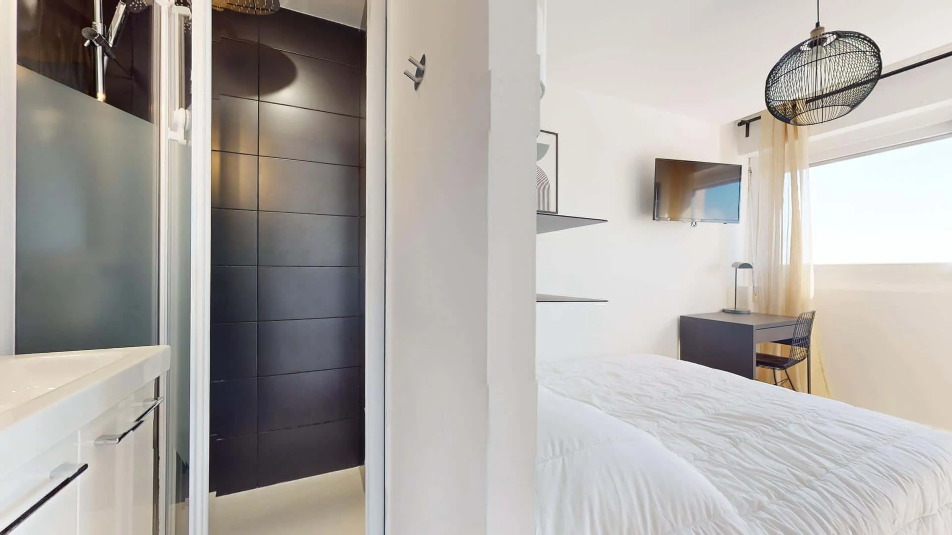 Chambre à louer dans un appartement d'étudiant à , entièrement meublée
