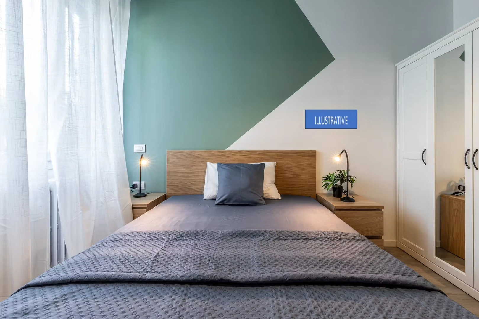 Zimmer mit Doppelbett zu vermieten pavia