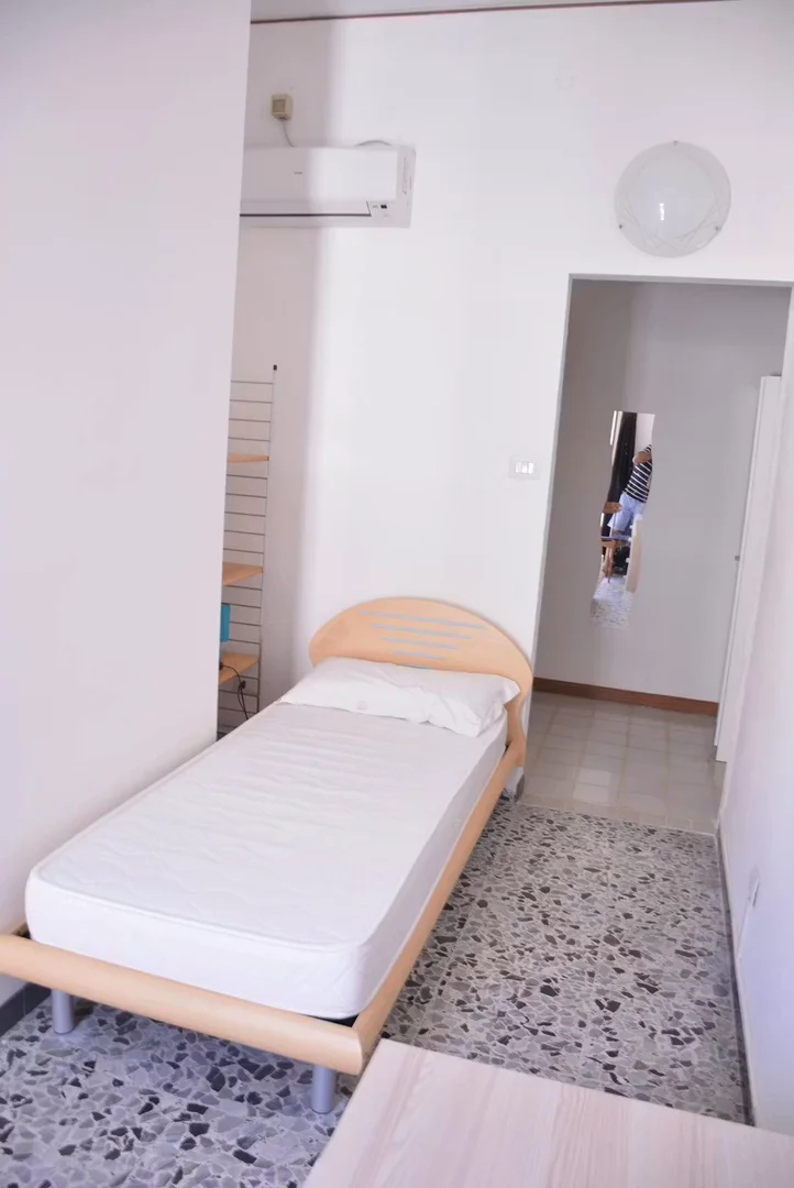 Stanza economica per studenti con ampia illuminazione in 