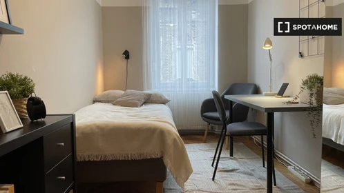 Bright private room in Budapest