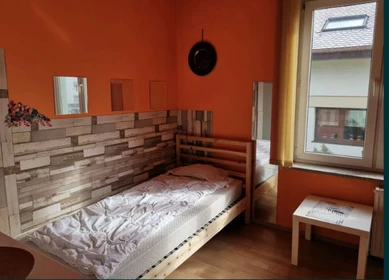 Bright private room in Poznan