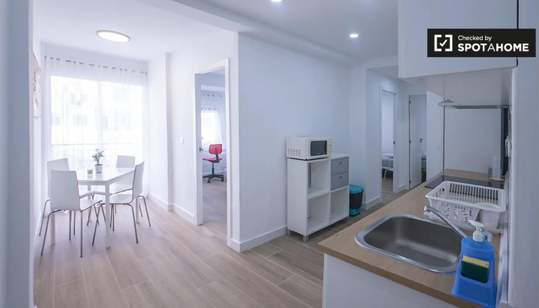 Quarto amigo do estudante em  com comodidades modernas