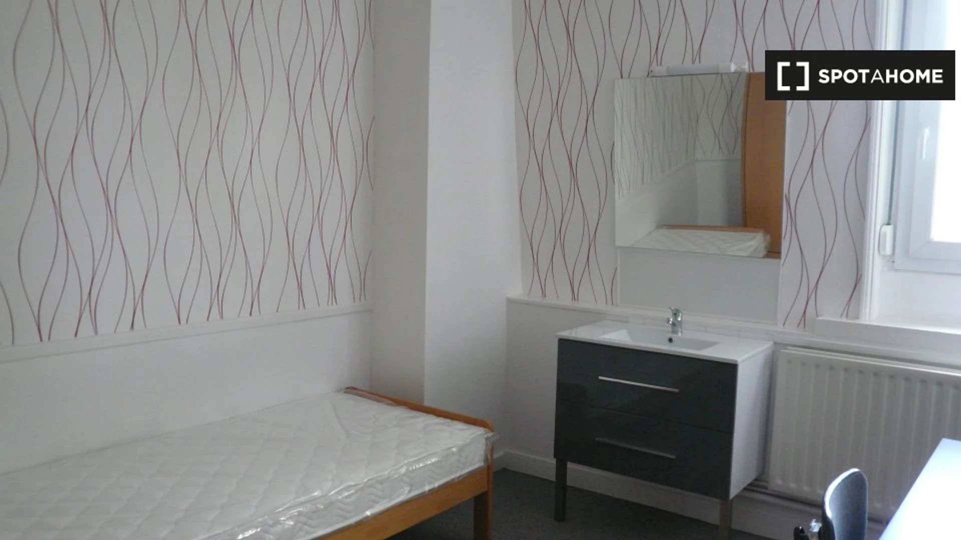 Lille de çift kişilik yataklı kiralık oda