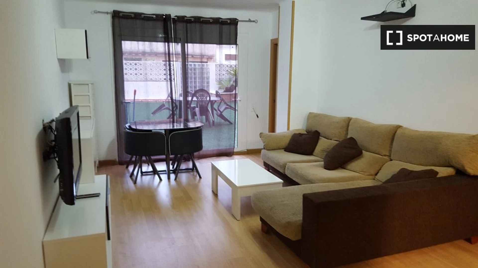 Mataró de çift kişilik yataklı kiralık oda