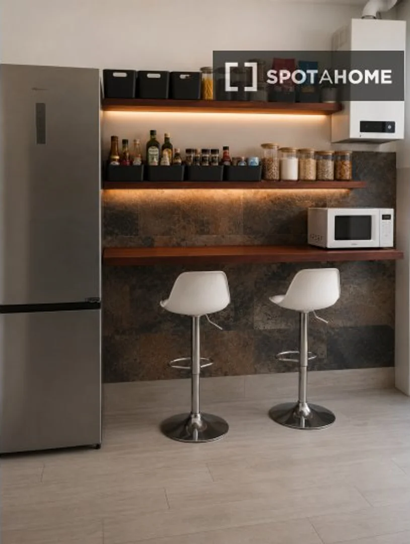 Student room in  with study area and shared facilities