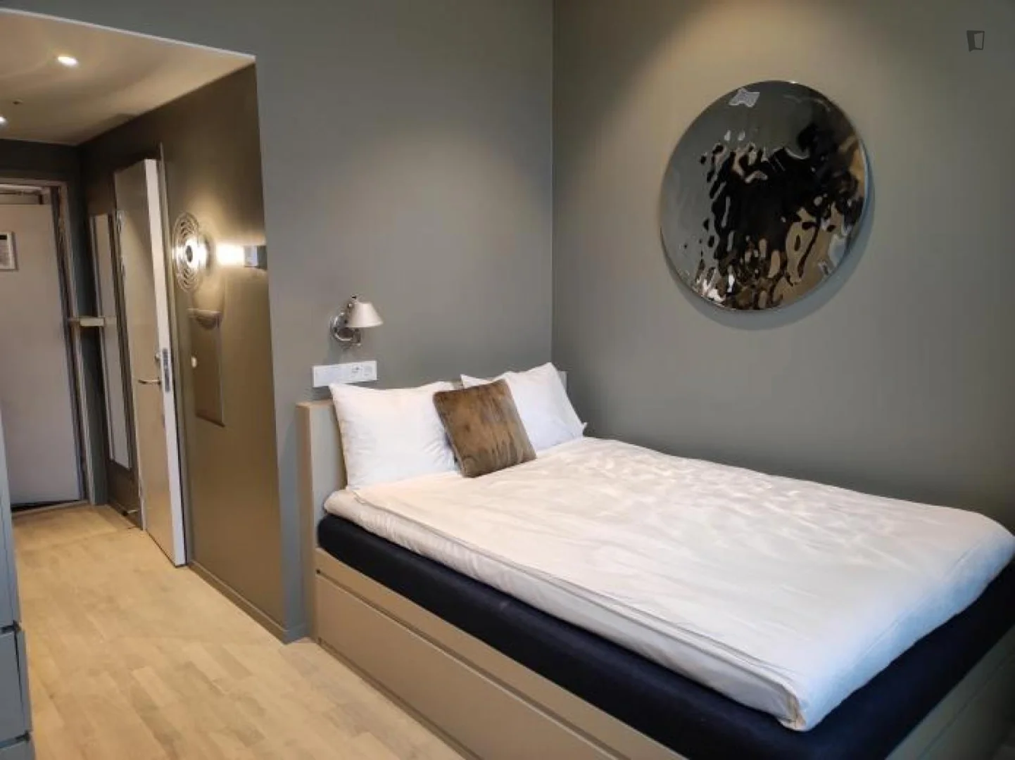 Affordable studio apartment with essential features in 