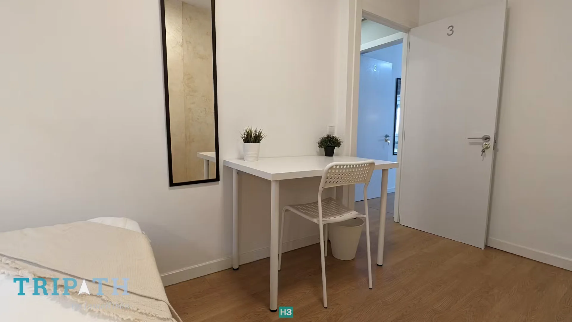 Quarto amigo do estudante em  com comodidades modernas