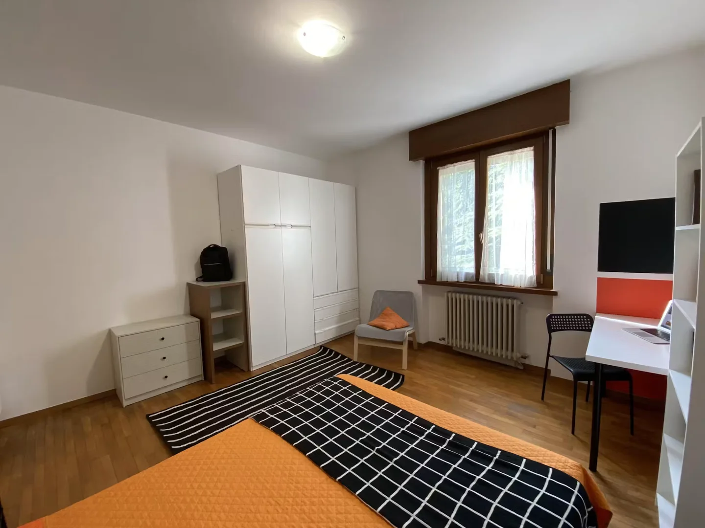 Affordable room for students with ample lighting in 