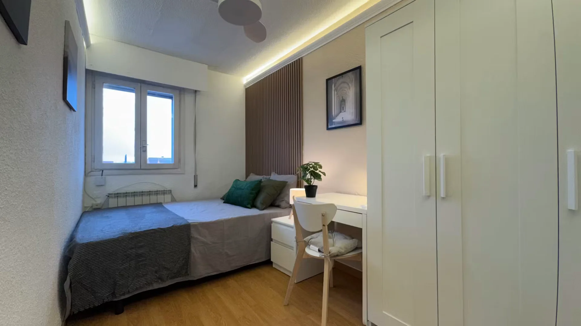 Student room in  with study area and shared facilities