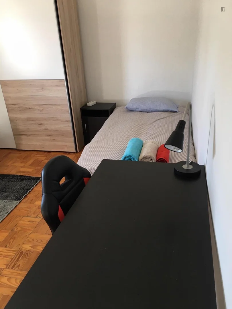 Affordable room for students with ample lighting in 