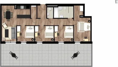 Privatzimmer in der Waagner-Biro Straße , bild 6 von 8