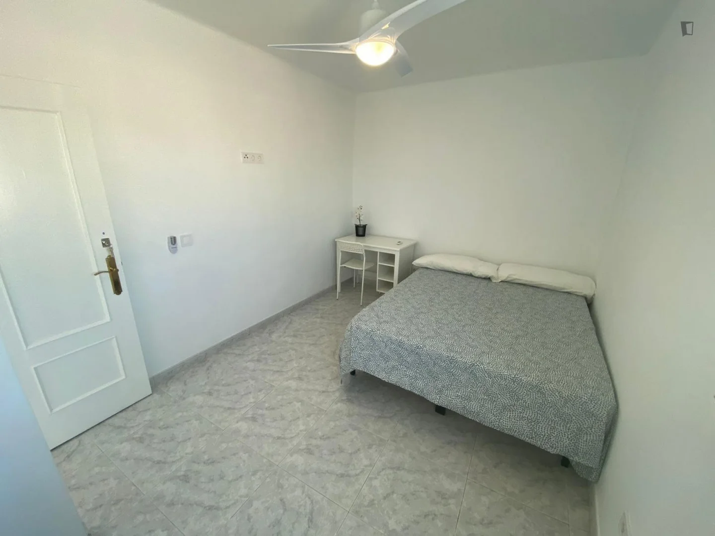 Habitación estudiantil funcional perfecta para estudiar en 