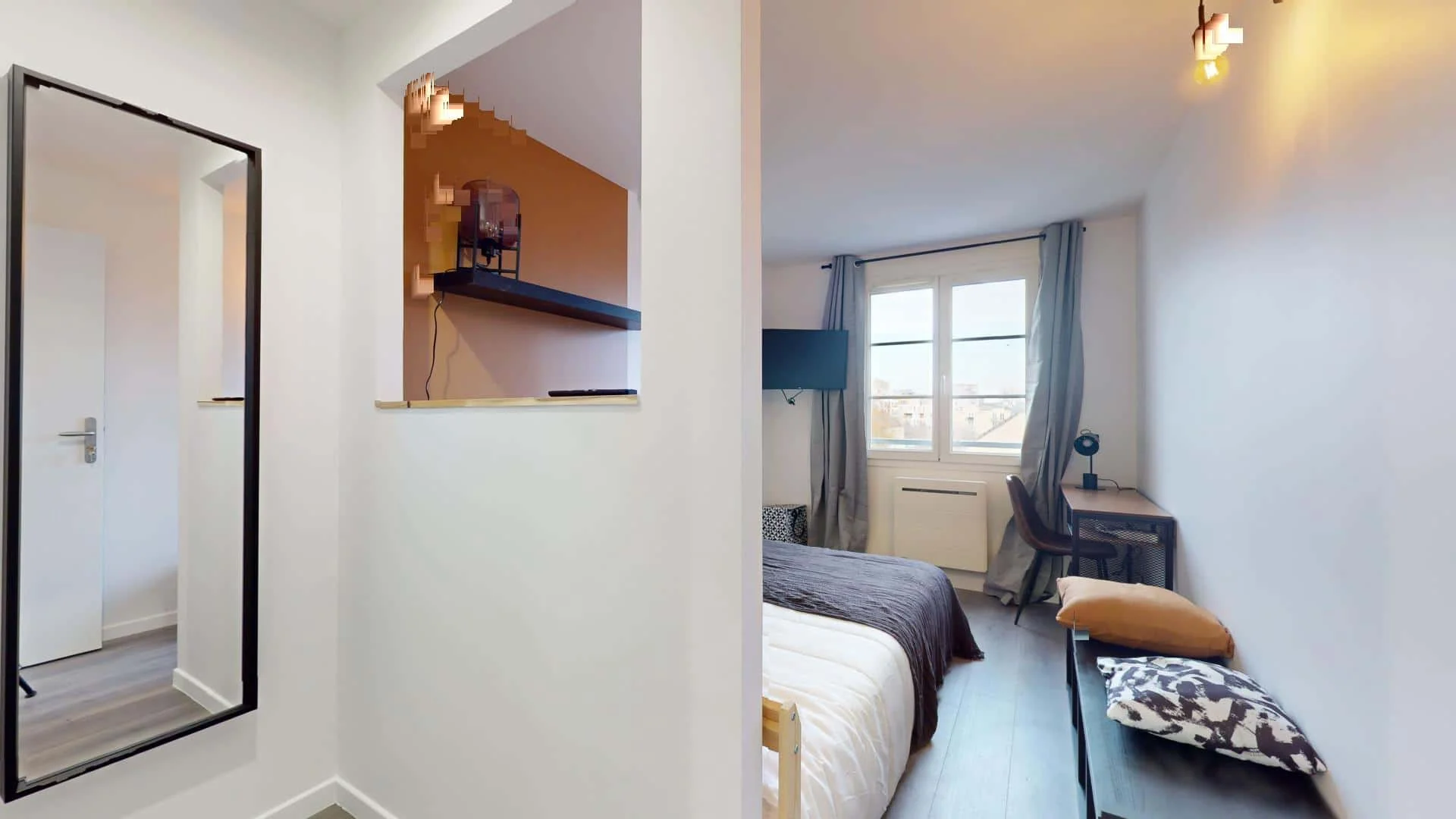 Chambre à louer dans un appartement d'étudiant à , entièrement meublée