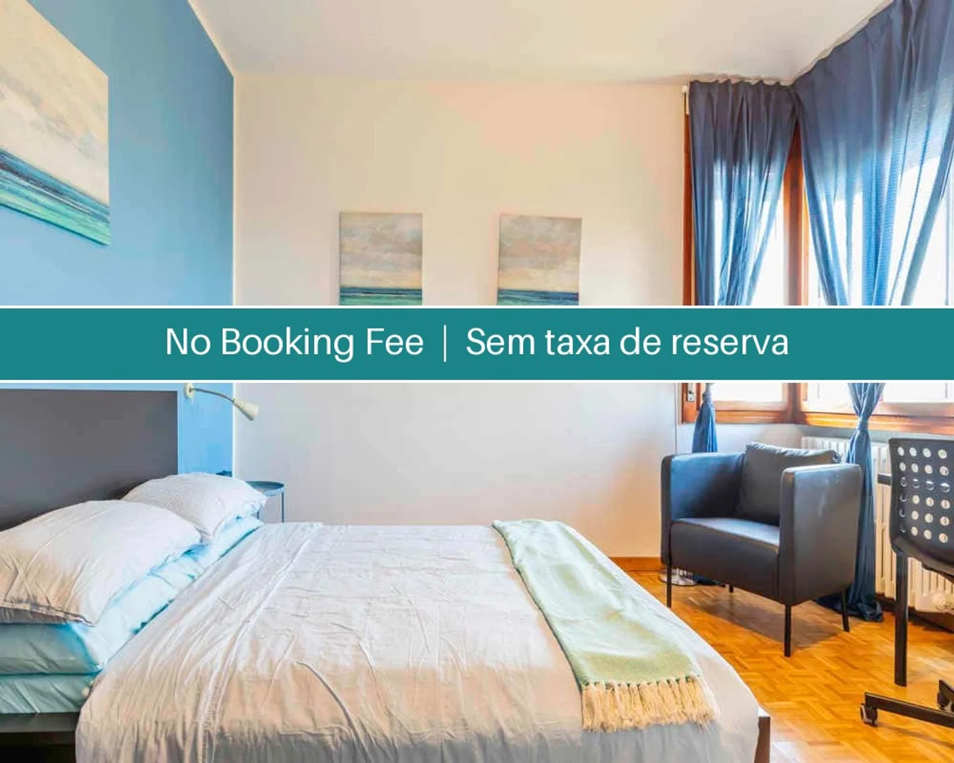 Habitación estudiantil amplia y cómoda en