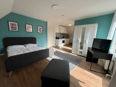 Quarto para alugar com cama de casal em {area}