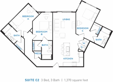 Appartement entièrement meublé à Bryan