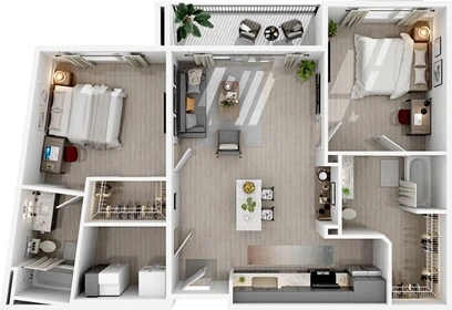 Apartamento moderno e brilhante em Dayton