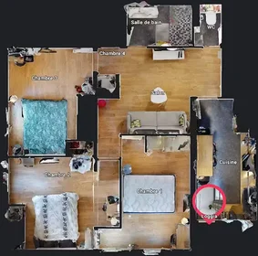 Quarto privado em Rue d'Hyères, Bonnefoy-Roseraie-Gramont, imagem 9 de 10