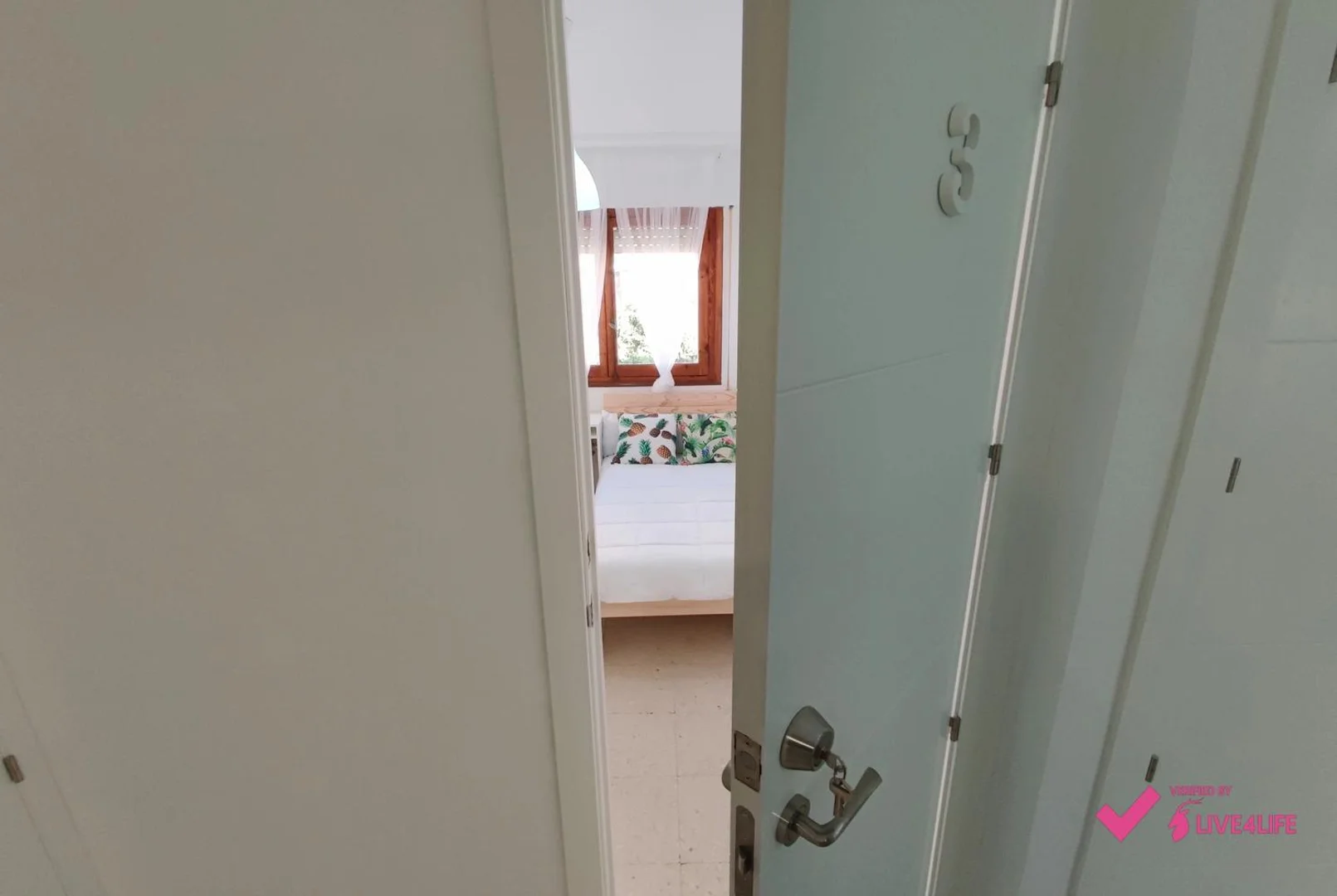 Quarto de estudante confortável e espaçoso em 