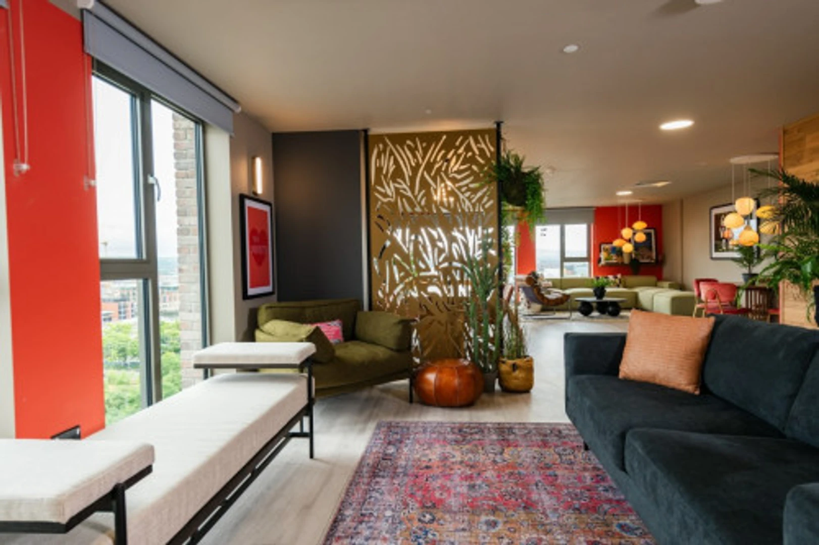 Quarto amigo do estudante em  com comodidades modernas