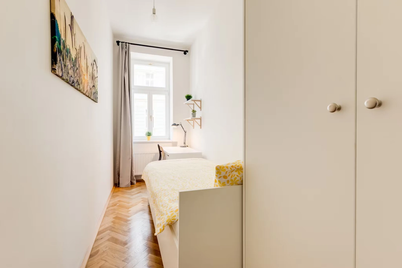 Praha de çift kişilik yataklı kiralık oda