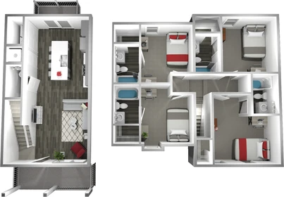 Alojamiento con 3 habitaciones en Bloomington